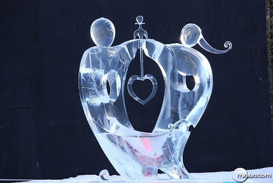 Incríveis e belíssimas esculturas de gelo