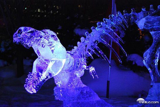 Incríveis e belíssimas esculturas de gelo