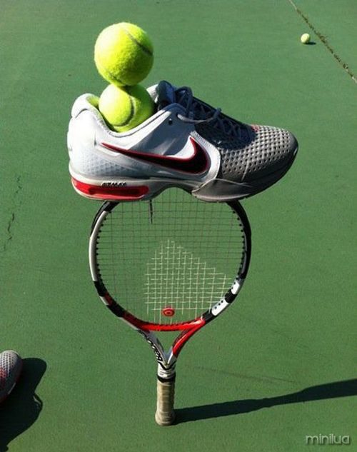 balanceamento de equipamentos de tênis