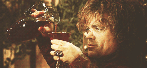 gif game of thrones tyrion vino