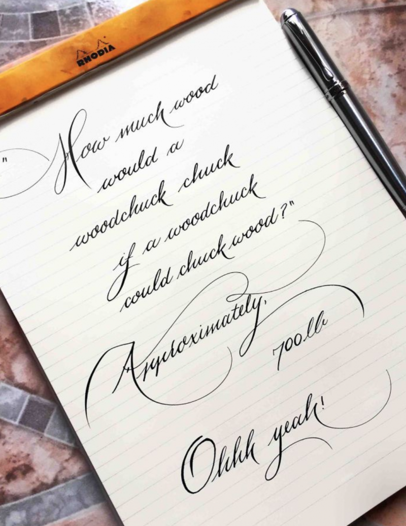 20 exemplos de caligrafia verdadeiramente perfeitos bons ...