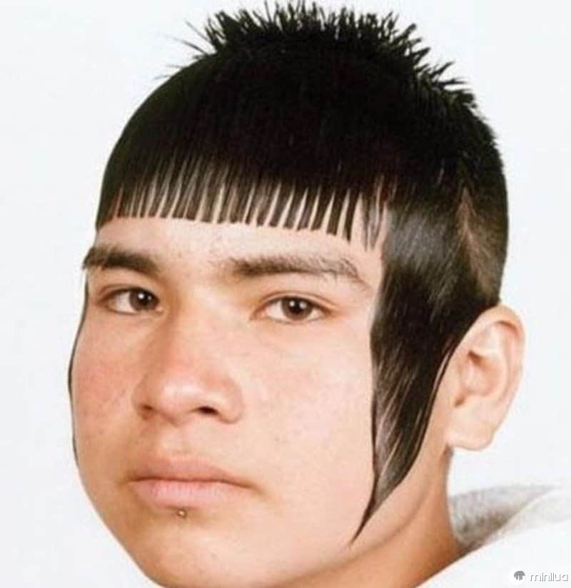 corte de cabelo masculino mais feio do mundo