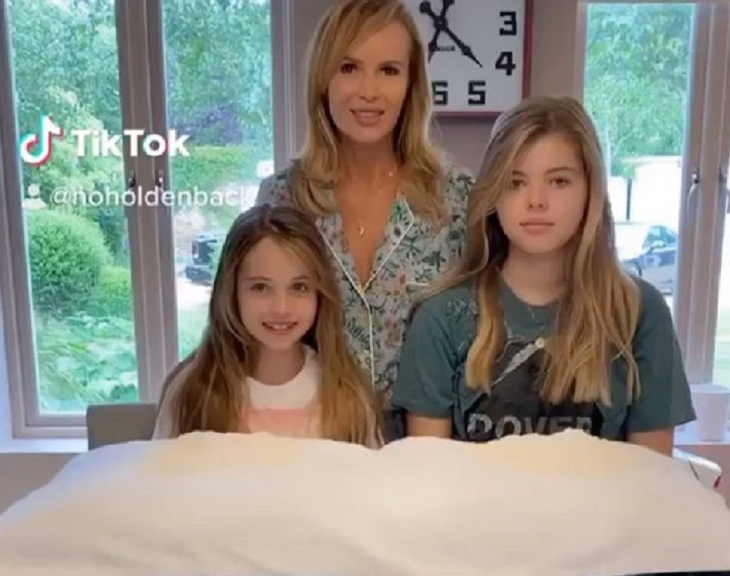 Fãs de Amanda Holden adoram o desafio para escolher sua filha favorita