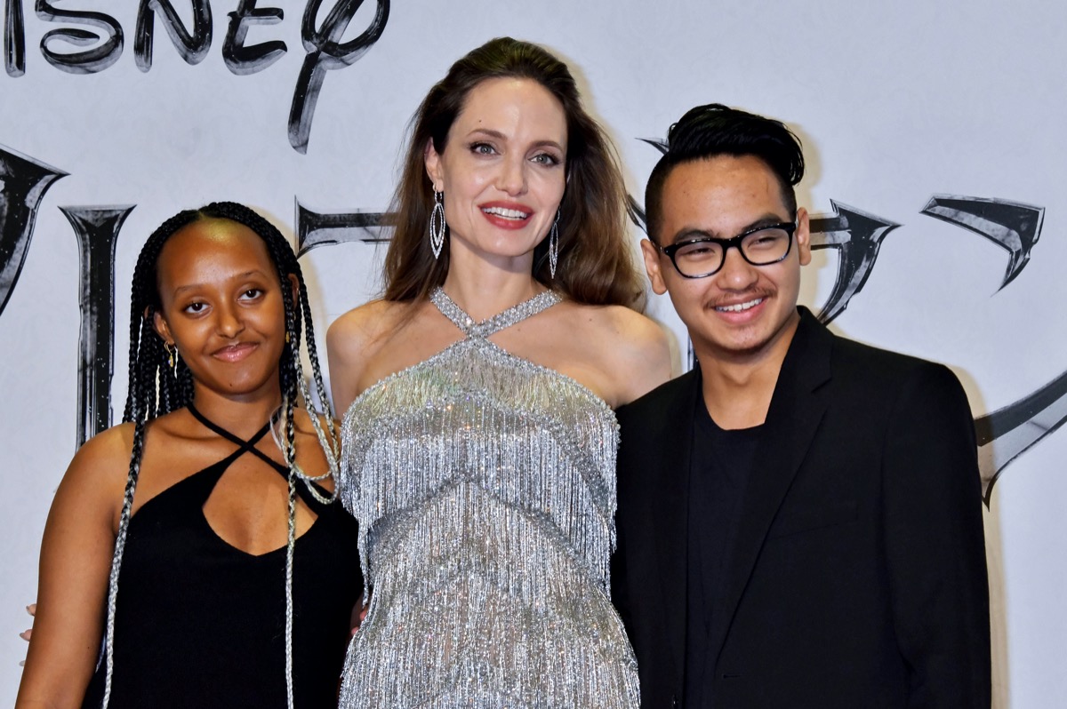 Zahara Jolie-Pitt, Angelina Jolie, and Maddox Jolie-Pitt