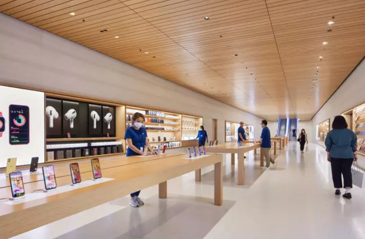 Apple está abrindo loja flutuante futurista em Cingapura esta semana