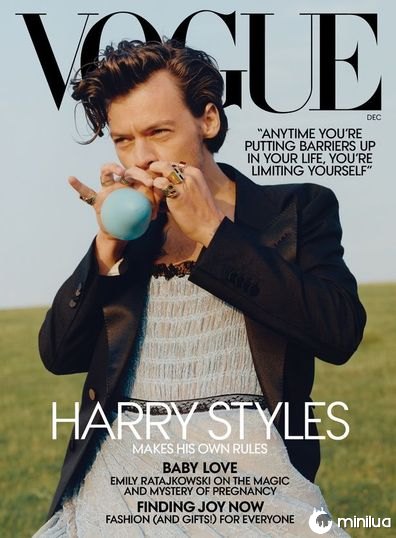 Harry Styles, capa da Vogue, usa vestido